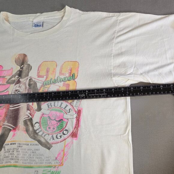 Vintage Michael Jordan Chicago Bulls 80s MVPs Salem Sportswear Tee XL - Picture 12 of 14